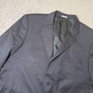 Ermenegildo Zegna Saks Fifth Wool Sport‎ Coat Jacket Black Men's Size 46R *READ*